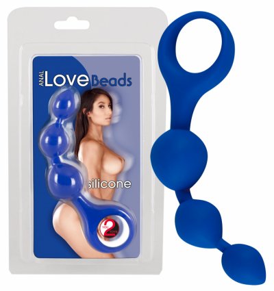 Anální kuličky Love Beads blue