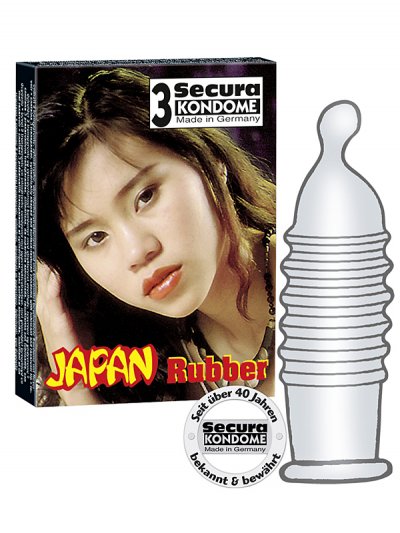 Anatomicky tvarované kondomy Secura Japan Rubber 3ks