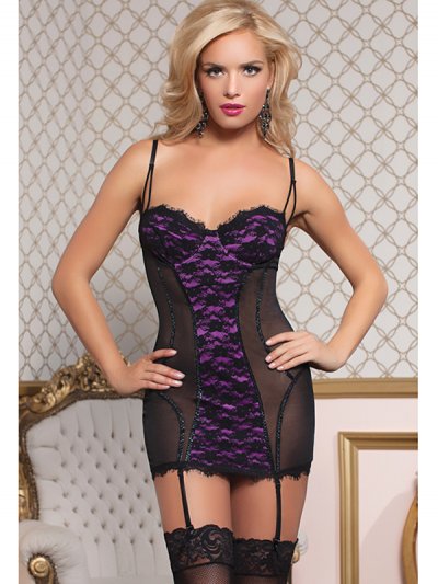 DISC STM Provocative Fitted mesh chemise 9732