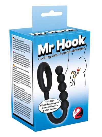 Mr. Hook Cock Ring with Balls