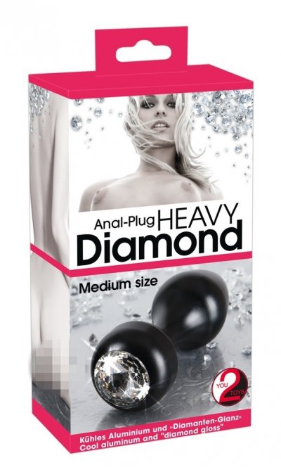 Anální kolík Heavy Diamond Medium