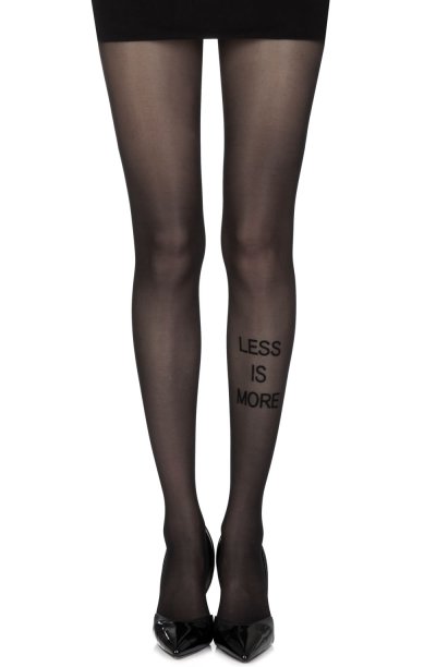 “Less Is More”  Sheer Print Tights