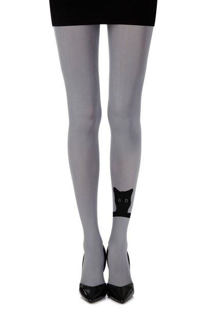 “Miyahoo” Grey Print Tights