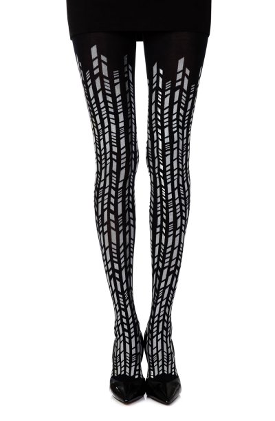 “Cross It”  Print Tights