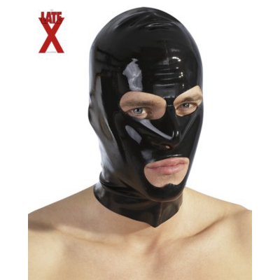 Black latex hood