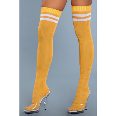 Going Pro Thigh High Stockings - Yellow