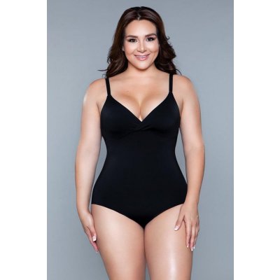 What Waist Corrective Bodysuit - Black